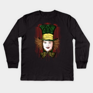 The Mad Hatter Kids Long Sleeve T-Shirt